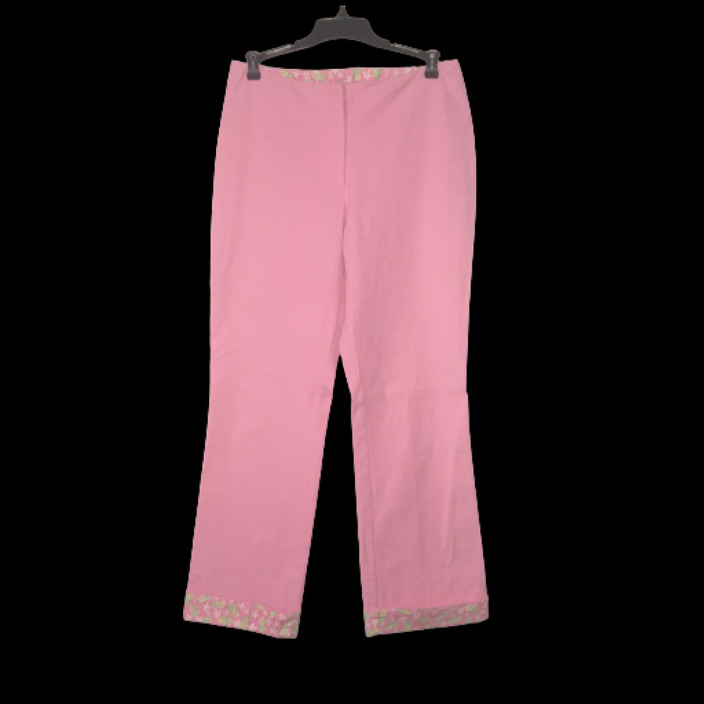 Lilly Pulitzer pants cuffed ankle Pink Sz 4
